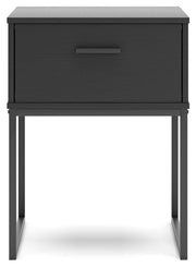 Socalle Black Nightstand - EB1865-291