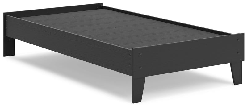 Socalle Black Twin Platform Bed from Ashley - Luna Furniture