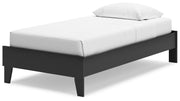 Socalle Black Twin Platform Bed from Ashley - Luna Furniture