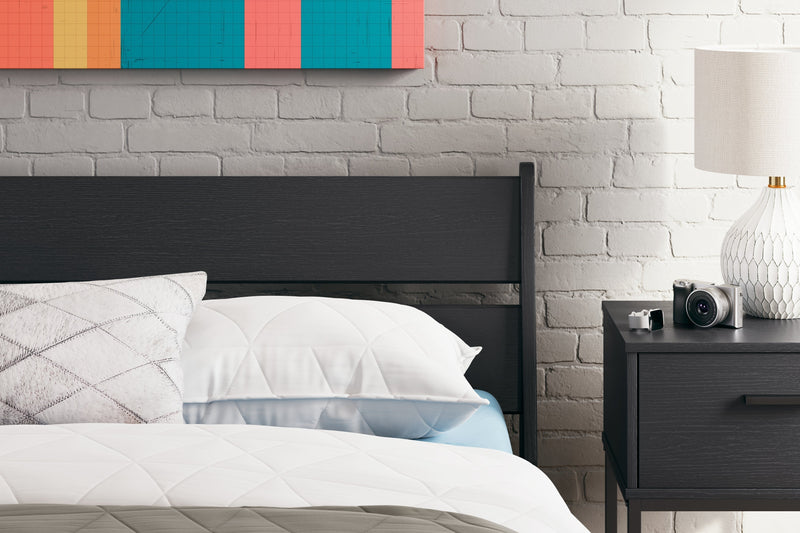 Socalle Black Youth Panel Platform Bedroom Set - Gate FurnitureYouth Bedroom Set
