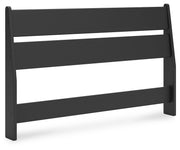 Socalle Full Panel Headboard with Dresser and 2 Nightstands in Black - PKG019051
