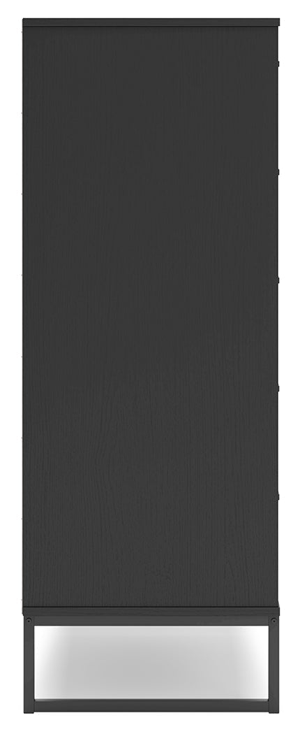 Socalle Full Panel Headboard with Dresser and Chest in Black - PKG018862