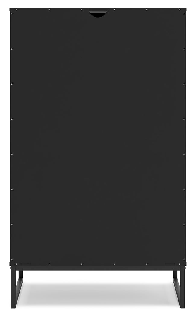 Socalle Full Panel Headboard with Dresser and Chest in Black - PKG018862