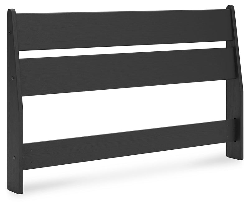Socalle Full Panel Headboard with Dresser and Chest in Black - PKG018862