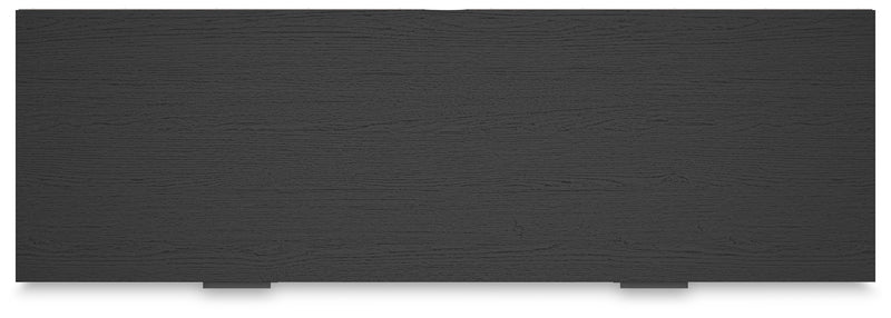 Socalle Full Panel Platform Bed with Dresser and 2 Nightstands in Black - PKG019059
