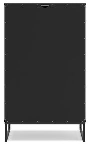 Socalle Full Panel Platform Bed with Dresser, Chest and Nightstand in Black - PKG018875