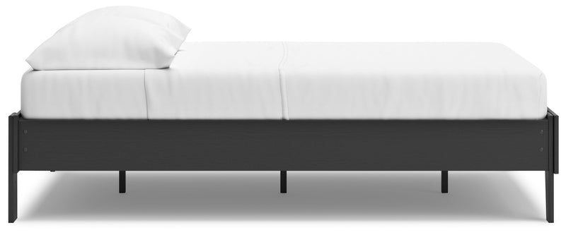 Socalle Full Platform Bed with Dresser and Chest in Black - PKG018850