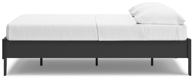 Socalle Full Platform Bed with Dresser and Chest in Black - PKG018850