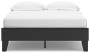 Socalle Full Platform Bed with Dresser and Nightstand in Black - PKG018849