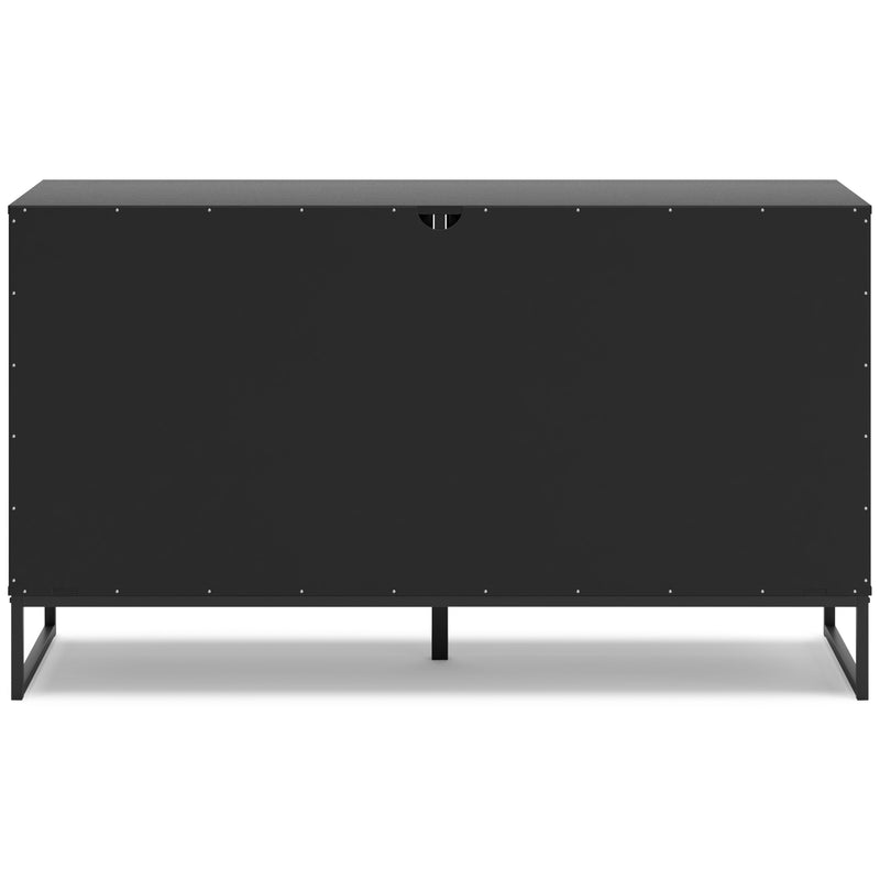 Socalle Full Platform Bed with Dresser in Black - PKG018848
