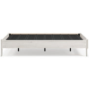 Socalle Full Platform Bed with Mattress in Light Natural - PKG018219