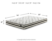 Socalle Full Platform Bed with Mattress in Light Natural - PKG018219