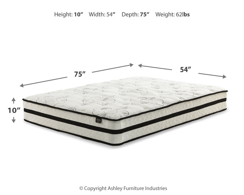 Socalle Full Platform Bed with Mattress in Light Natural - PKG018220