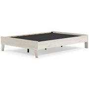 Socalle Full Platform Bed with Mattress in Light Natural - PKG018220