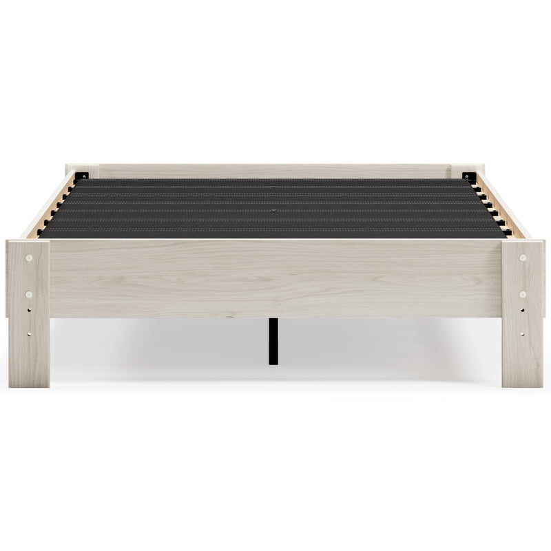 Socalle Full Platform Bed with Mattress in Light Natural - PKG018220