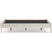 Socalle Full Platform Bed with Mattress in Light Natural - PKG018221