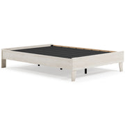 Socalle Full Platform Bed with Mattress in Light Natural - PKG018222