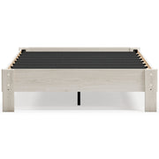 Socalle Full Platform Bed with Mattress in Light Natural - PKG018224