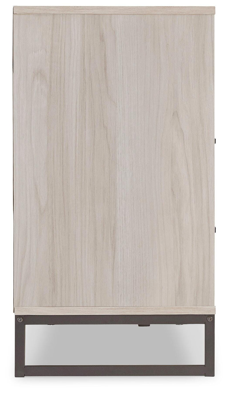Socalle Light Natural Queen Panel Platform Bed with Dresser and Nightstand - EB1864B4