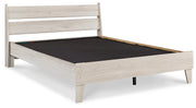 Socalle Light Natural Queen Panel Platform Bed with Dresser and Nightstand - EB1864B4