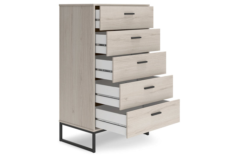 Socalle Light Natural Youth Panel Platform Bedroom Set - Gate FurnitureYouth Bedroom Set