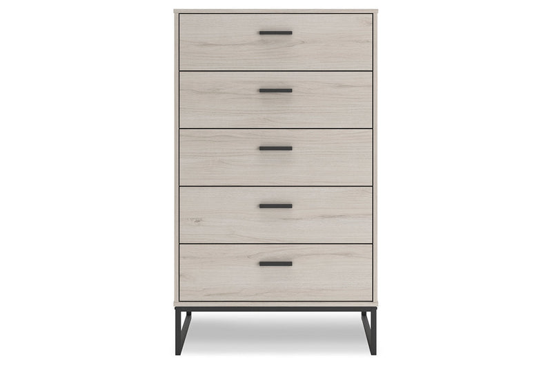 Socalle Light Natural Youth Panel Platform Bedroom Set - Gate FurnitureYouth Bedroom Set