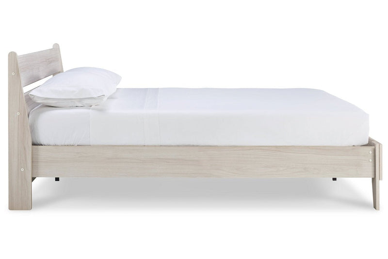 Socalle Natural Queen Panel Platform Bed - Gate FurnitureQueen Bed