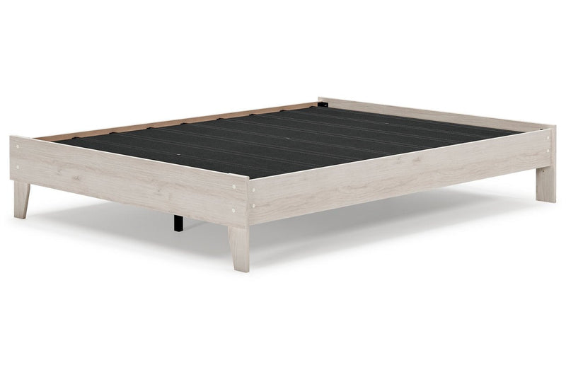 Socalle Natural Queen Platform Bed - Gate FurnitureQueen Bed