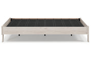 Socalle Natural Queen Platform Bed - Gate FurnitureQueen Bed