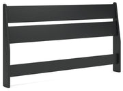 Socalle Queen Panel Headboard with Dresser and 2 Nightstands in Black - PKG019054