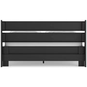 Socalle Queen Panel Headboard with Dresser and Chest in Black - PKG018866