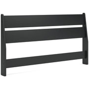 Socalle Queen Panel Headboard with Dresser and Nightstand in Black - PKG018865