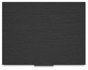 Socalle Queen Panel Platform Bed with 2 Nightstands in Black - PKG019064