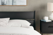 Socalle Queen Panel Platform Bed with Dresser and 2 Nightstands in Black - PKG019062