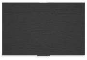 Socalle Queen Panel Platform Bed with Dresser and Chest in Black - PKG018878