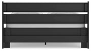 Socalle Queen Panel Platform Bed with Dresser and Chest in Black - PKG018878