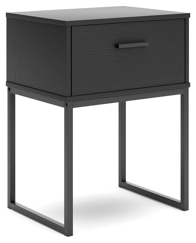 Socalle Queen Panel Platform Bed with Dresser and Nightstand in Black - PKG018877