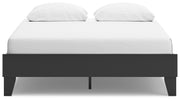 Socalle Queen Platform Bed with Dresser in Black - PKG018852