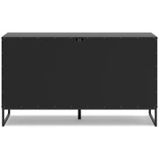 Socalle Queen Platform Bed with Dresser in Black - PKG018852