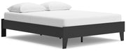 Socalle Queen Platform Bed with Dresser in Black - PKG018852