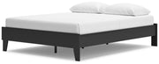 Socalle Queen Platform Bed with Dresser in Black - PKG018852