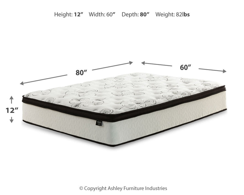 Socalle Queen Platform Bed with Mattress in Light Natural - PKG018227