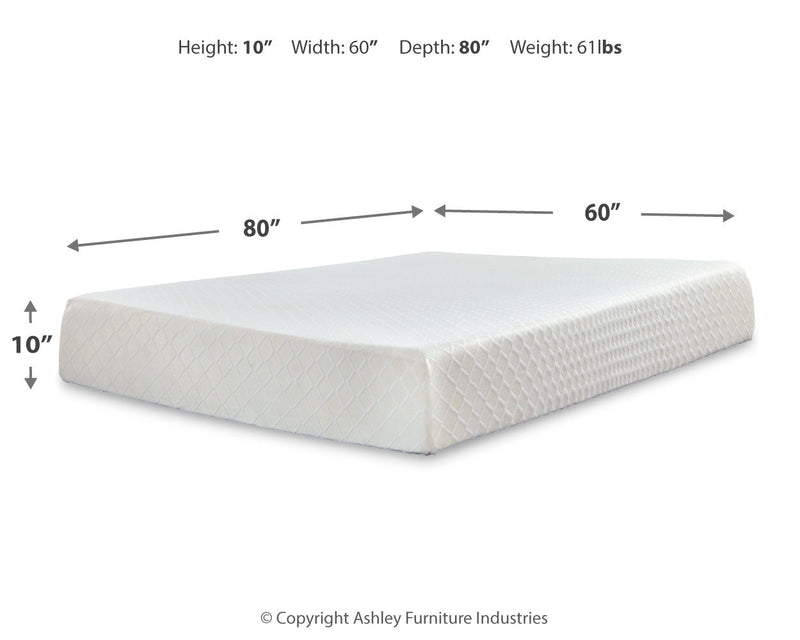 Socalle Queen Platform Bed with Mattress in Light Natural - PKG018228