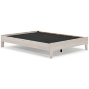 Socalle Queen Platform Bed with Mattress in Light Natural - PKG018230