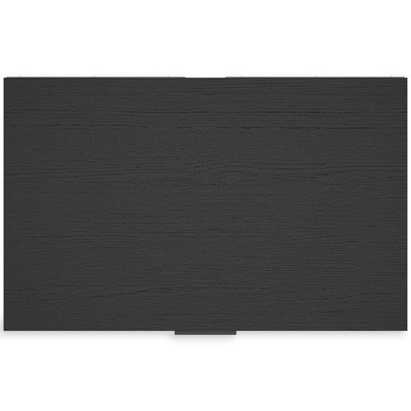 Socalle Twin Panel Headboard with Dresser and Chest in Black - PKG018858