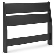Socalle Twin Panel Headboard with Dresser in Black - PKG018856