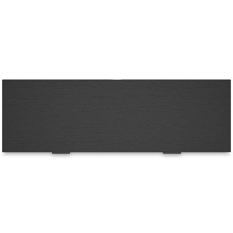 Socalle Twin Panel Headboard with Dresser in Black - PKG018856