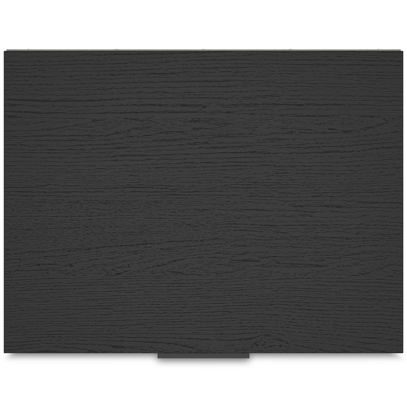 Socalle Twin Panel Platform Bed with Dresser, Chest and Nightstand in Black - PKG018871