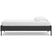 Socalle Twin Platform Bed with Dresser in Black - PKG018844