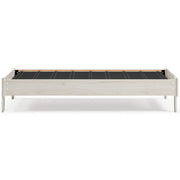 Socalle Twin Platform Bed with Mattress in Light Natural - PKG018216